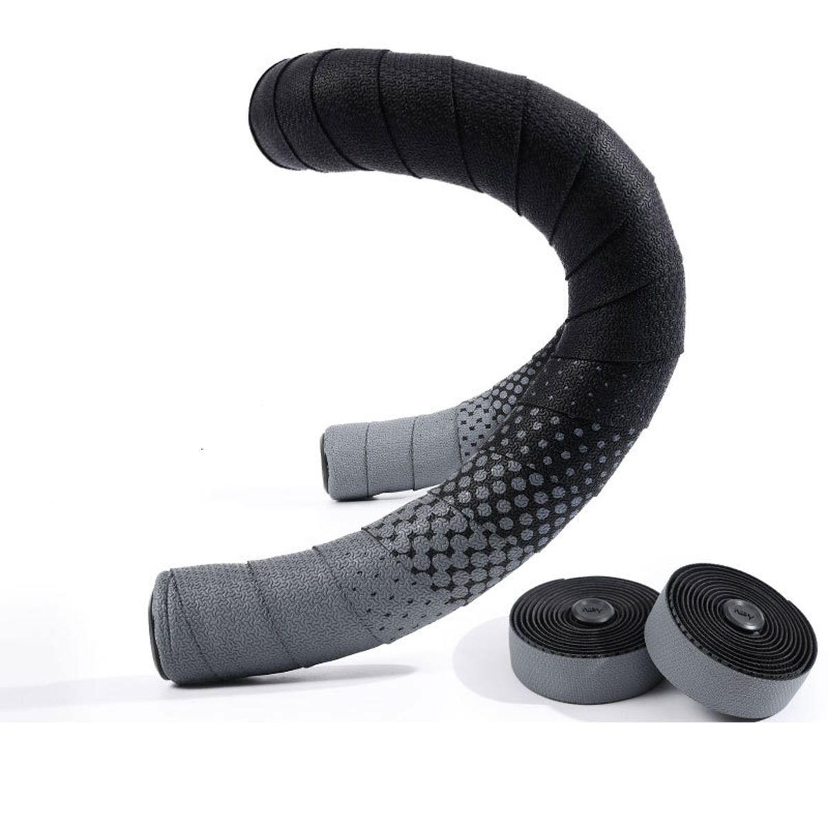 Bicycle road handlebar tape, non-slip, sweat-absorbent, Grey