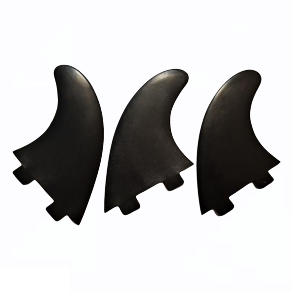Thruster Dual Tab Fin Set -Black -FSC Compatible