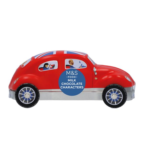 M&amp;S Red Push Along Car With Chocolates 69G image