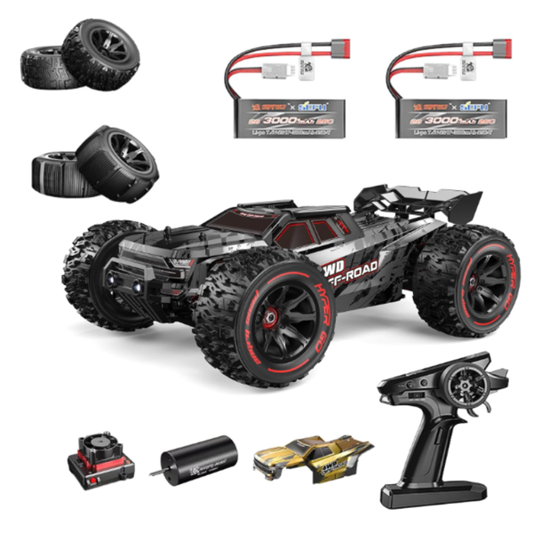MJX Hyper Go 14210 Brushless RC Car 1/14 Scale 2 x 2S Battery Bundle