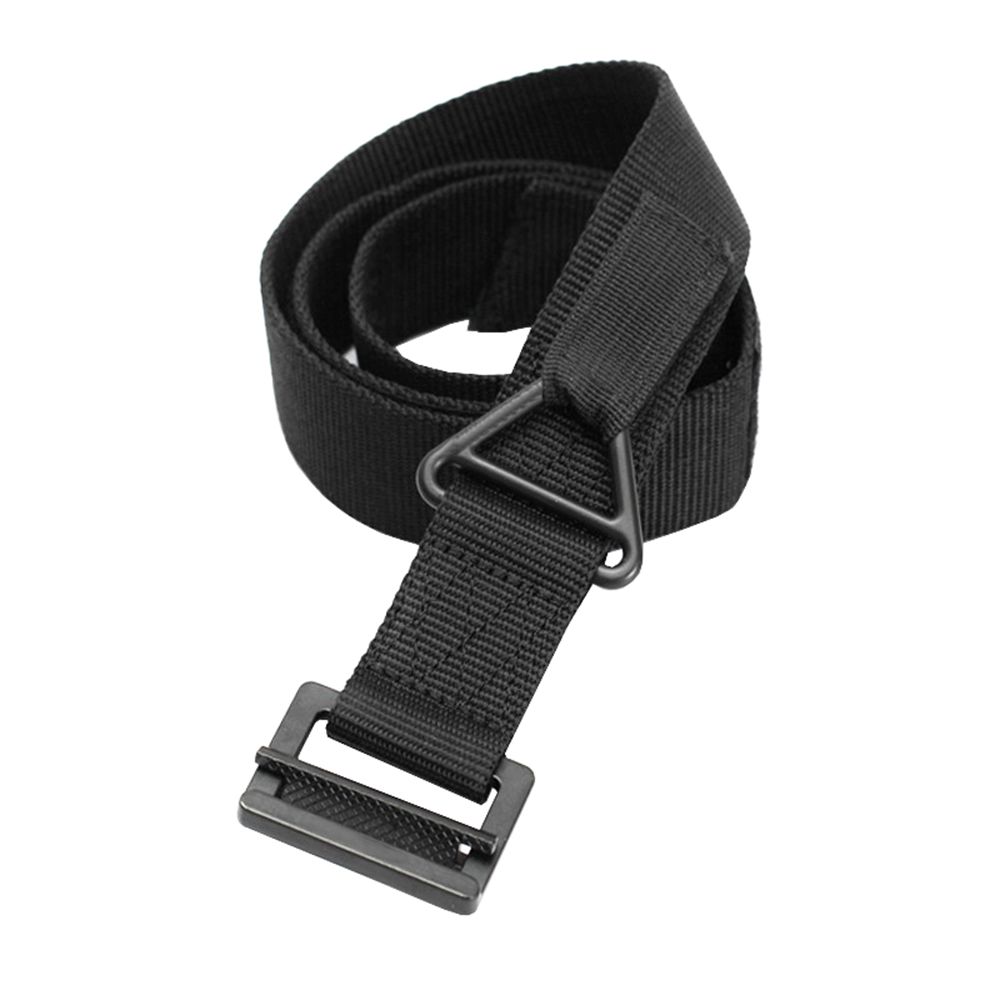Heavy-Duty Metal Buckle Military Style Survival Tactical Belt - Black ...