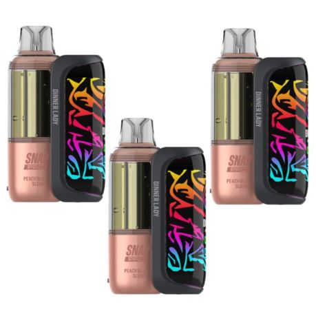 Dinner Lady Snap ProX 35kPuffs Disposable Vape Kit 50mg-Peach Blue Slushy-3 Image