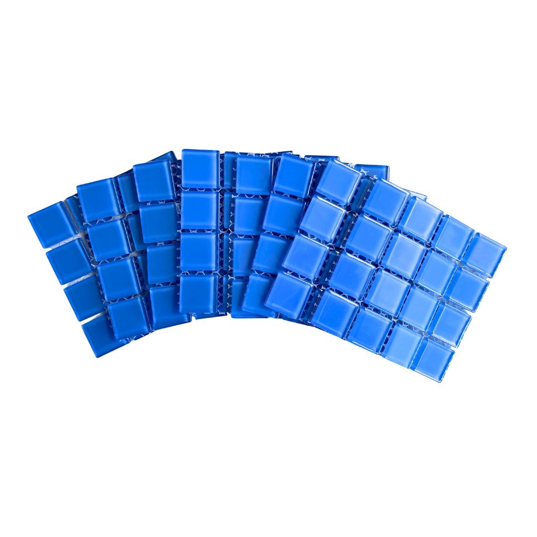 Mosaic Tiles Sky Blue Glass (small tiles for crafting) | Shop Today ...