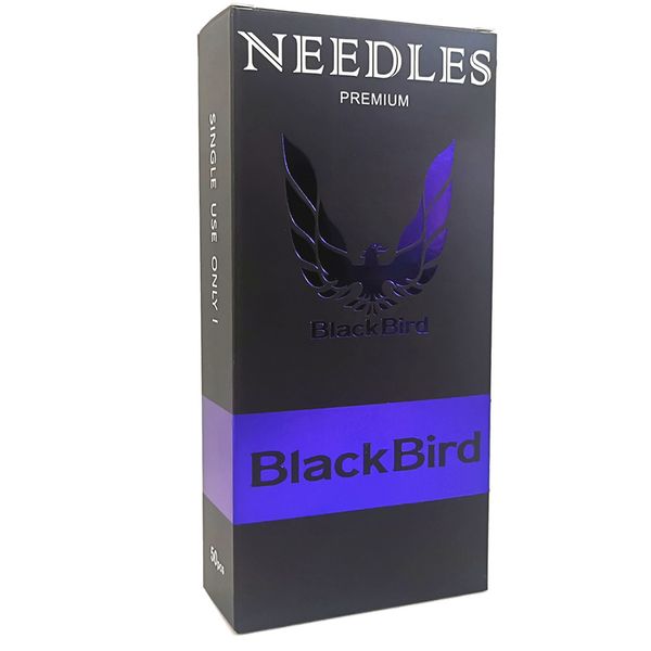 50x BlackBird Tattoo Needles Premium Sterile Disposable Needles - 12A 03RL