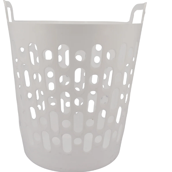 Regent-45L Large Plastic Round Laundry Basket - Pack of 12