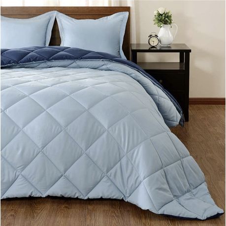 Acesa Quality Reversible Comforter set 5 Piece - Blue/Charcoal, Shop  Today. Get it Tomorrow!