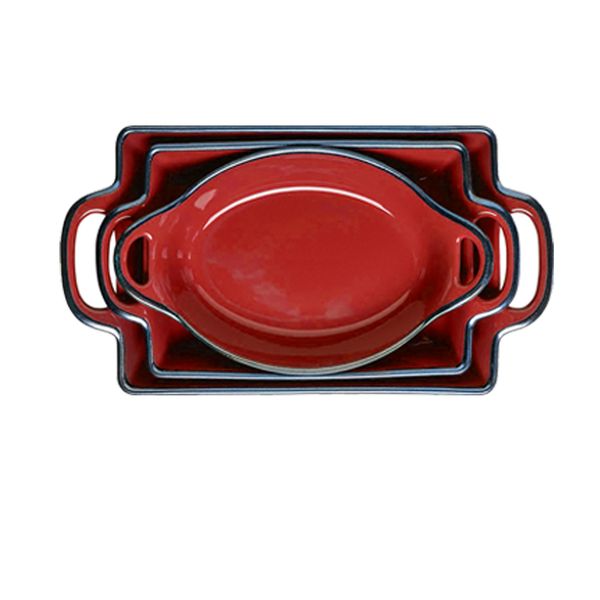 Opulent 3 Piece Fluted Bakeware Set