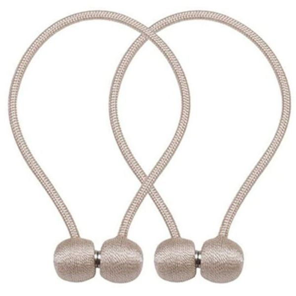 Opulent Champagne Magnetic Curtain Tieback - Ball - Set of 2