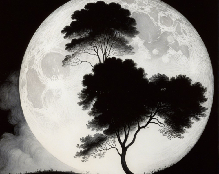 Modern Canvas Wall Art Home Decor - Moon Shine