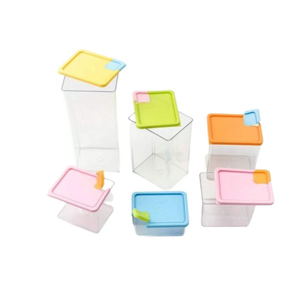 Stackable Food Storage Containers - 6 Piece