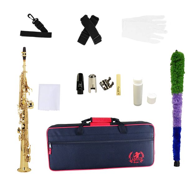 Lamour Professional Soprano Saxophone w/case combo
