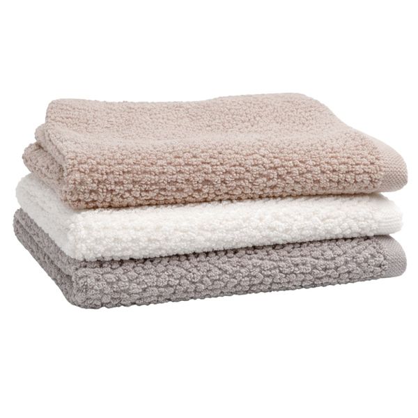 3-Piece Soft Washcloth Set - Ultra-Absorbent Gentle Face &amp; Body Towels
