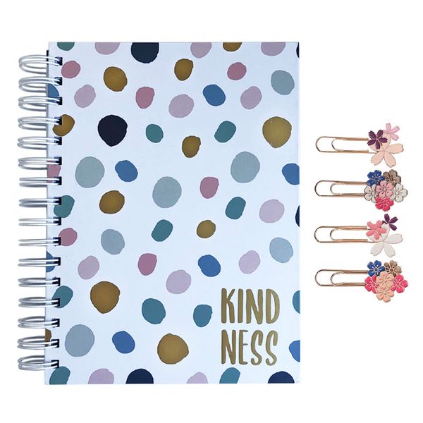 SOKHO Christian Inspired Kindness Journal and Flower Paperclips Gift Set