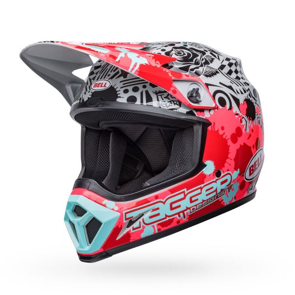 Bell - MX-9 MIPS Tagger Splatter Helmet - Gloss Bright Red/Grey