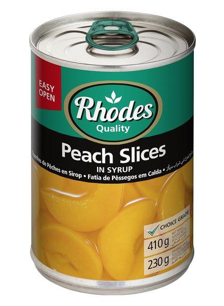 Rhodes - Peach Slices in Syrup 12x410g