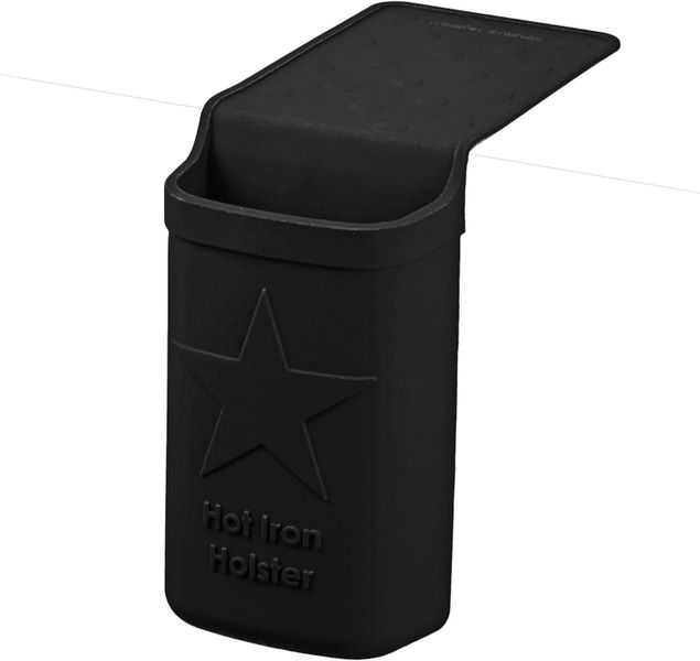 Heat Resistant Silicone Holster for Hair Iron - Black