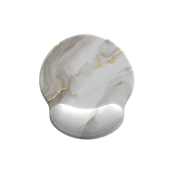 Marble Print Milk Silk Fabric Wrist Rest Mouse Pad