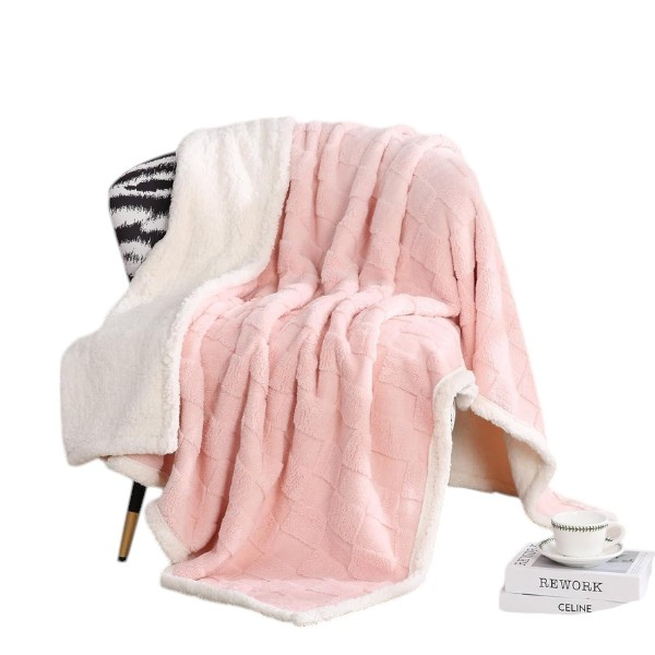 NALM Sherpa Throw Blanket for Couch