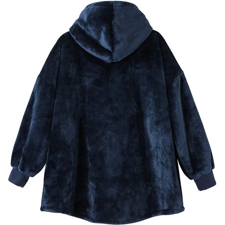 Fuzzy on sale blanket jacket