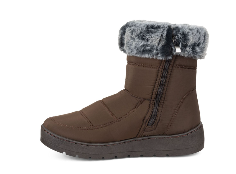 Ladies Cozy Snow Boots with Fur Lining and Side Zipper