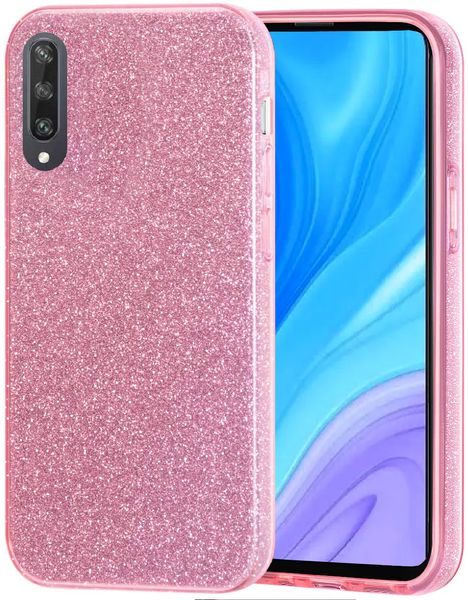 Tekron Glitter Sparkle Bling Protective Case for Huawei Y9s (2020) - Pink