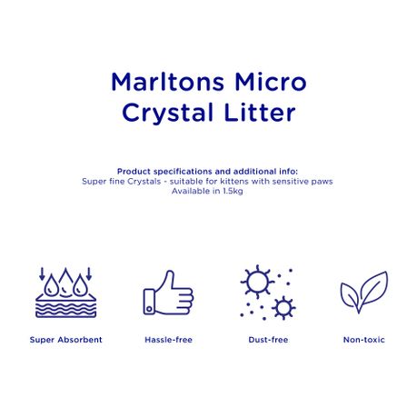 Marltons micro 2025 cat litter crystals