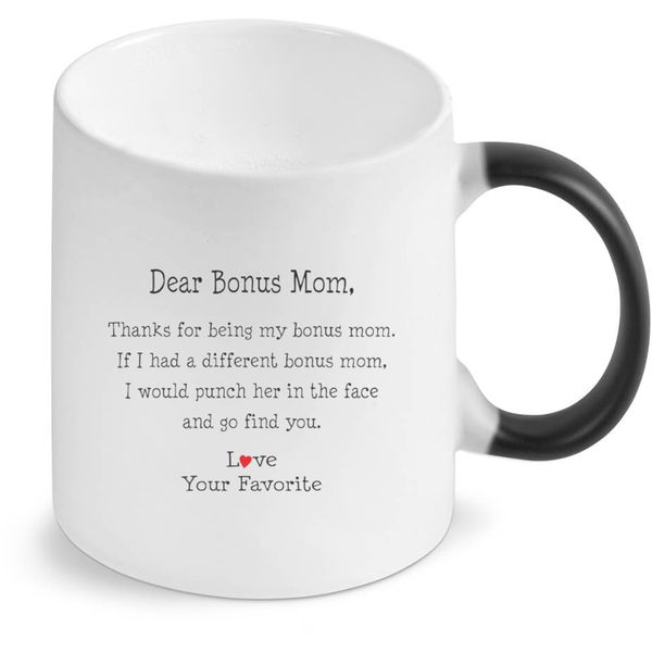 Dear Bonus Mom Magic Colour Changing Gift Coffee image