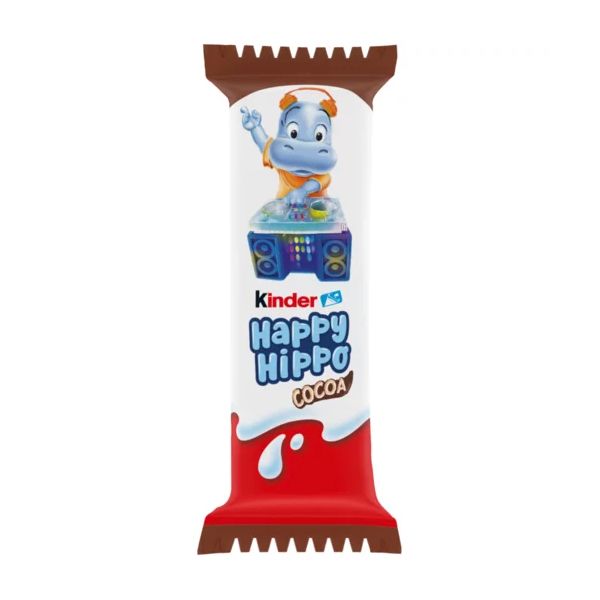 Kinder Happy Hippo Cocoa Wafer - 20.7g Chocolate Snack Treat