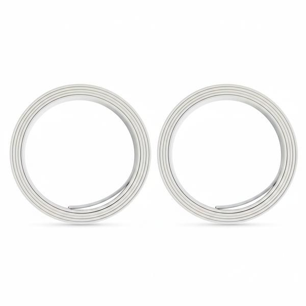 High-Strength White Nylon Cable Ripcord 5m x 0.5mm for Cable - 2 Pack
