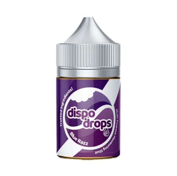 Dispo Drops Salt/MTL Flavour Shot 60ml - Blue Razz