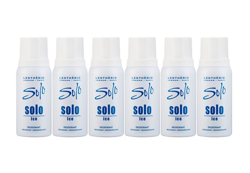 Lentheric Solo Ice Deodorant Spray 6 x 150ML