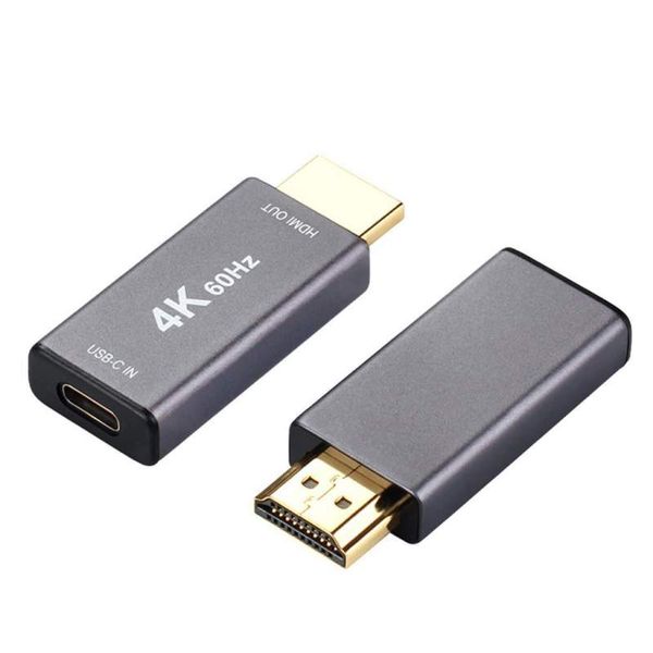 Type C 3.1 to HDMI 4k 60Hz Adapter Grey (BA055)