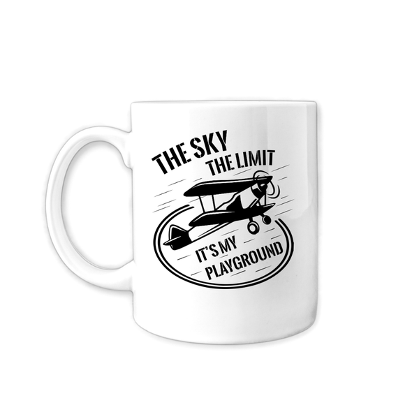 Pilot Coffee Mug - The Sky The Limit It Is My Playground Cup