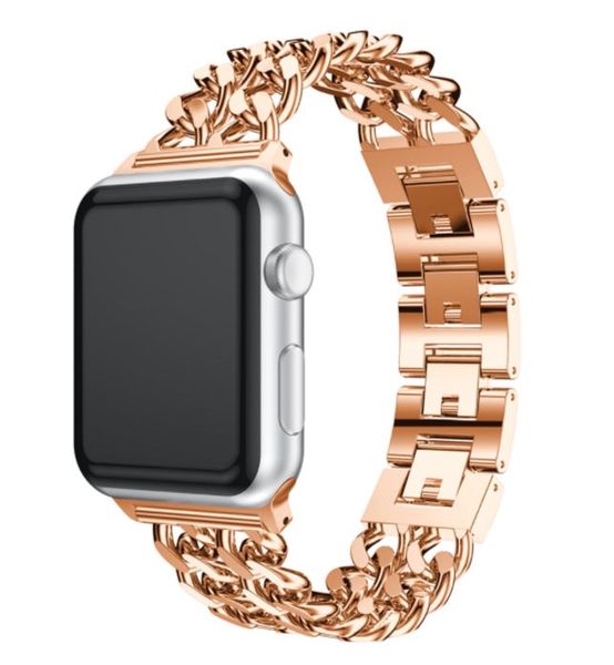 Stainless Steel Bracelet Strap for Apple Watch - 38mm / 40mm - Rose Gold