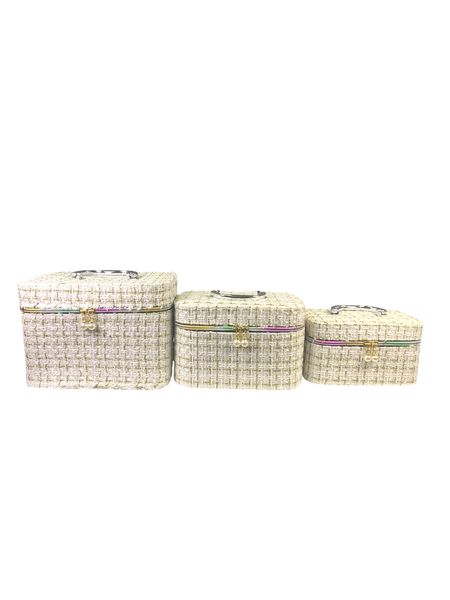 3-in-1 Makeup Bag Set - Travel Cosmetic Organizer