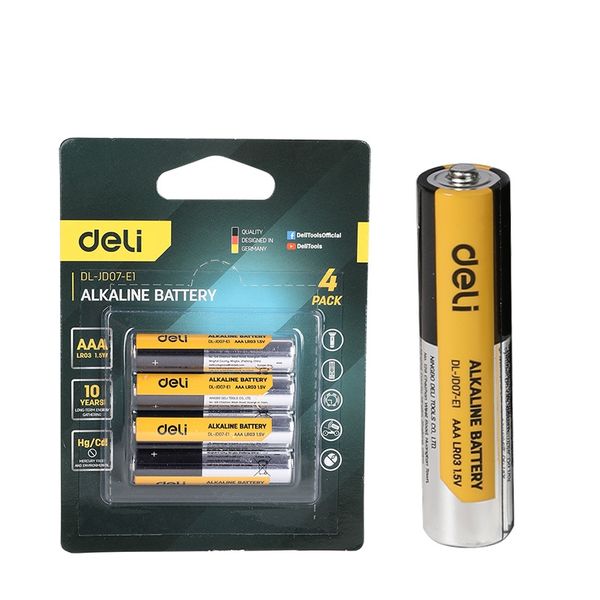 Deli Alkaline Battery AAA LR03 4pcs