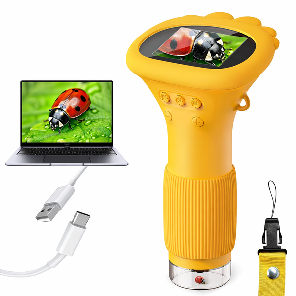 Professional Digital Microscope 1000X with 2" IPS HD Screen