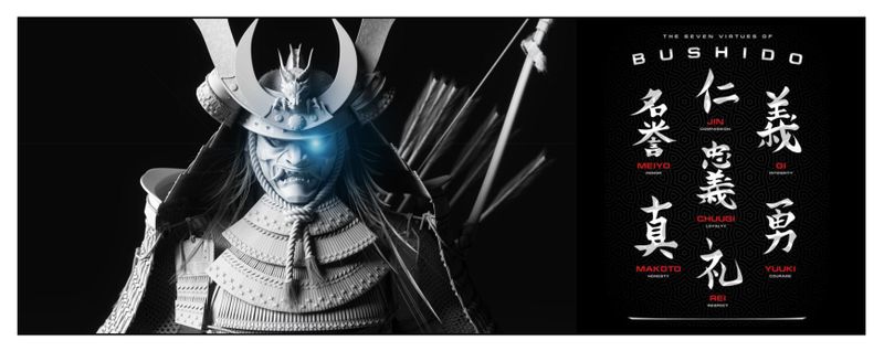 XL Anti-Slip Extended Mouse Pad for Laptop/PC - Samurai Warrior