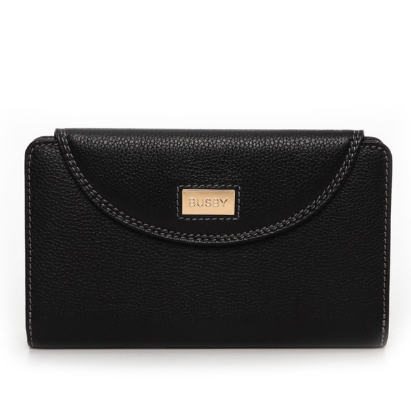 Busby Jessica Leather Smart Phone Wallet with 12 Card Slots