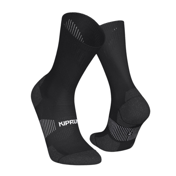 Kiprun Running Mid-Calf Fine Socks - Run 900 Black