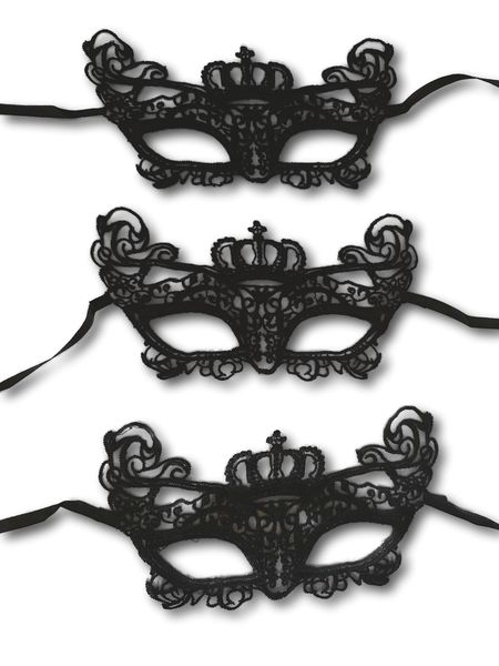 Beautiful Queen Mask - Dress up - 3 pack