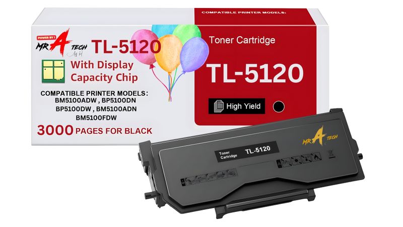 Black Toner Cartridge Compatible with Pantum TL5120 / TL-5120 -Page 3K