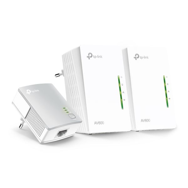 TP-Link WPA4220 AV600 Powerline Wi-Fi 3-Pack Kit, 300Mbps Wi-Fi