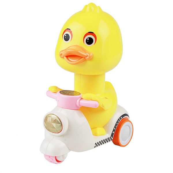 2 Pack Press Go Duck Toy Pink Inertia Powered Mini Motorbikes for Kids