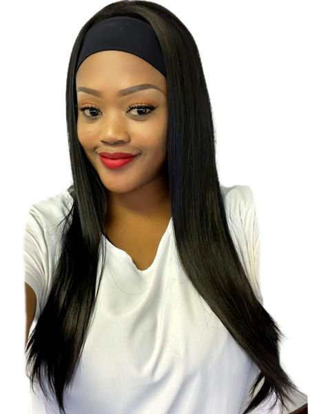 Synthetic 24inch Headband Straight Wig