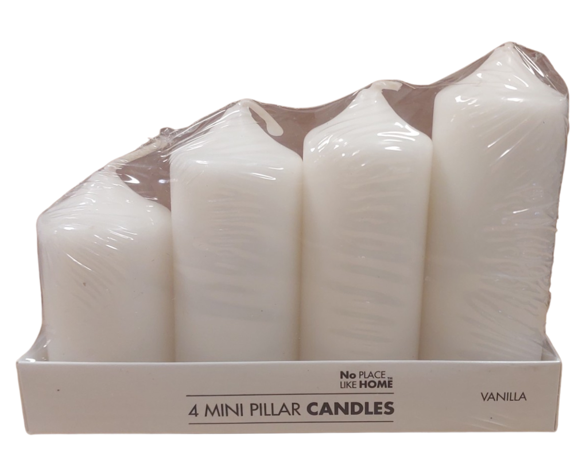 4 Mini Scented Pillar Candles Shop Today. Get it Tomorrow!