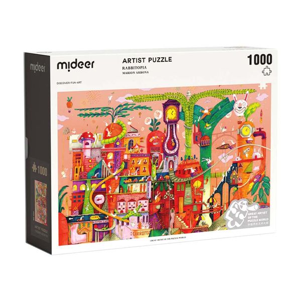 Mideer Artist Jigsaw Puzzle - 1000 Pieces - Rabbitopia