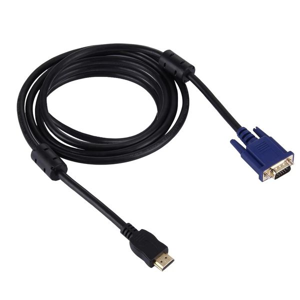 HDMI to VGA Male to Male Cables,1.5 Meter 1080P