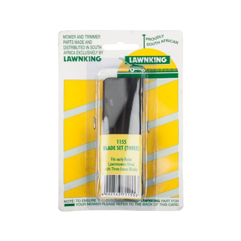 Lawn King 3 Piece Lawnmower Blades for Rolux - Bulk Pack of 3
