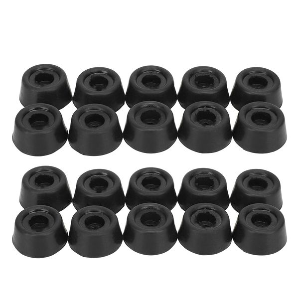 20 Pieces Rubber Billiard Cue Bottom Cover